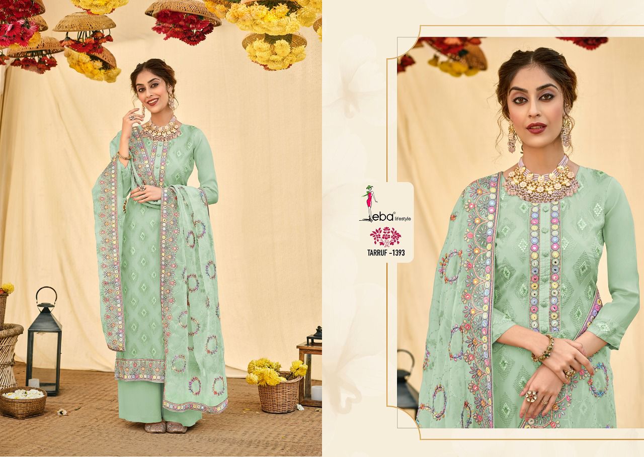 Eba Tarruf New Embroidery Fancy Festive Wear Designer Salwar Kameez Collection